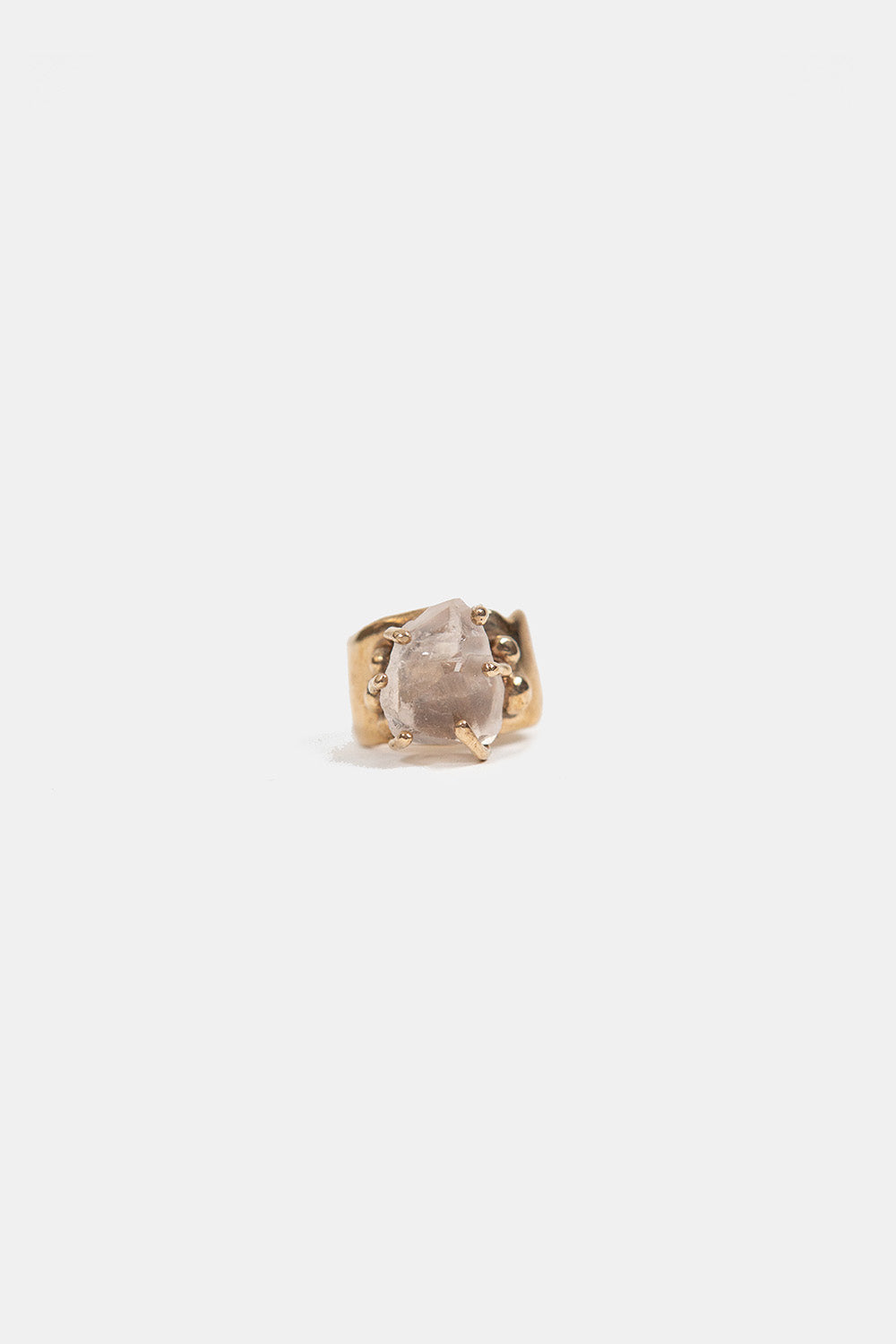 Carina Schott Wide Band Topaz and Bronze Ring