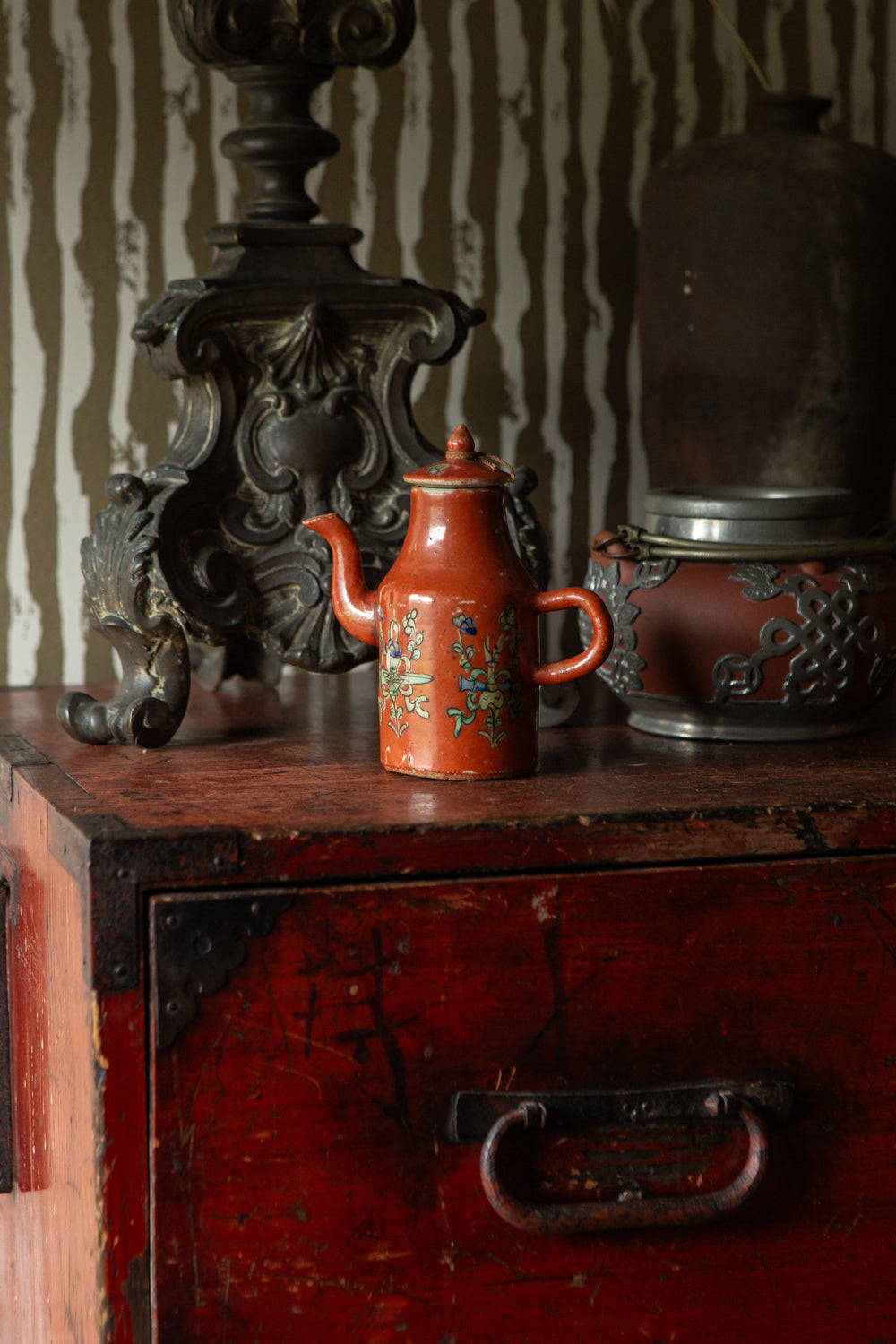 Antique Chinese Ceramic Oil Pot