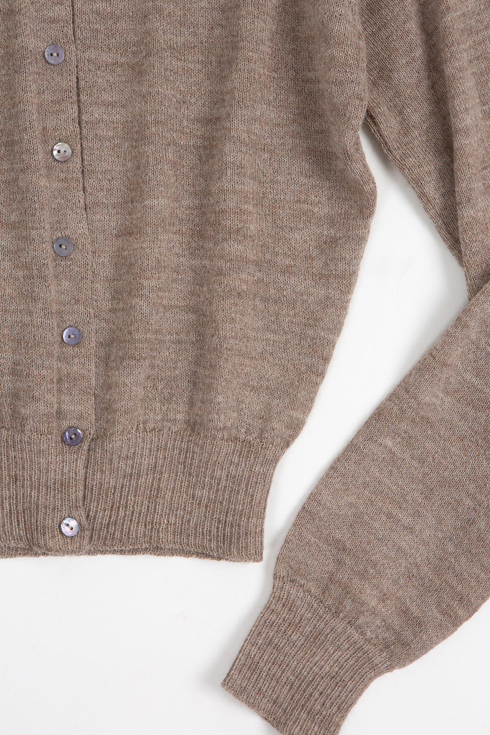 Alpaca Classic Cardigan in Fawn