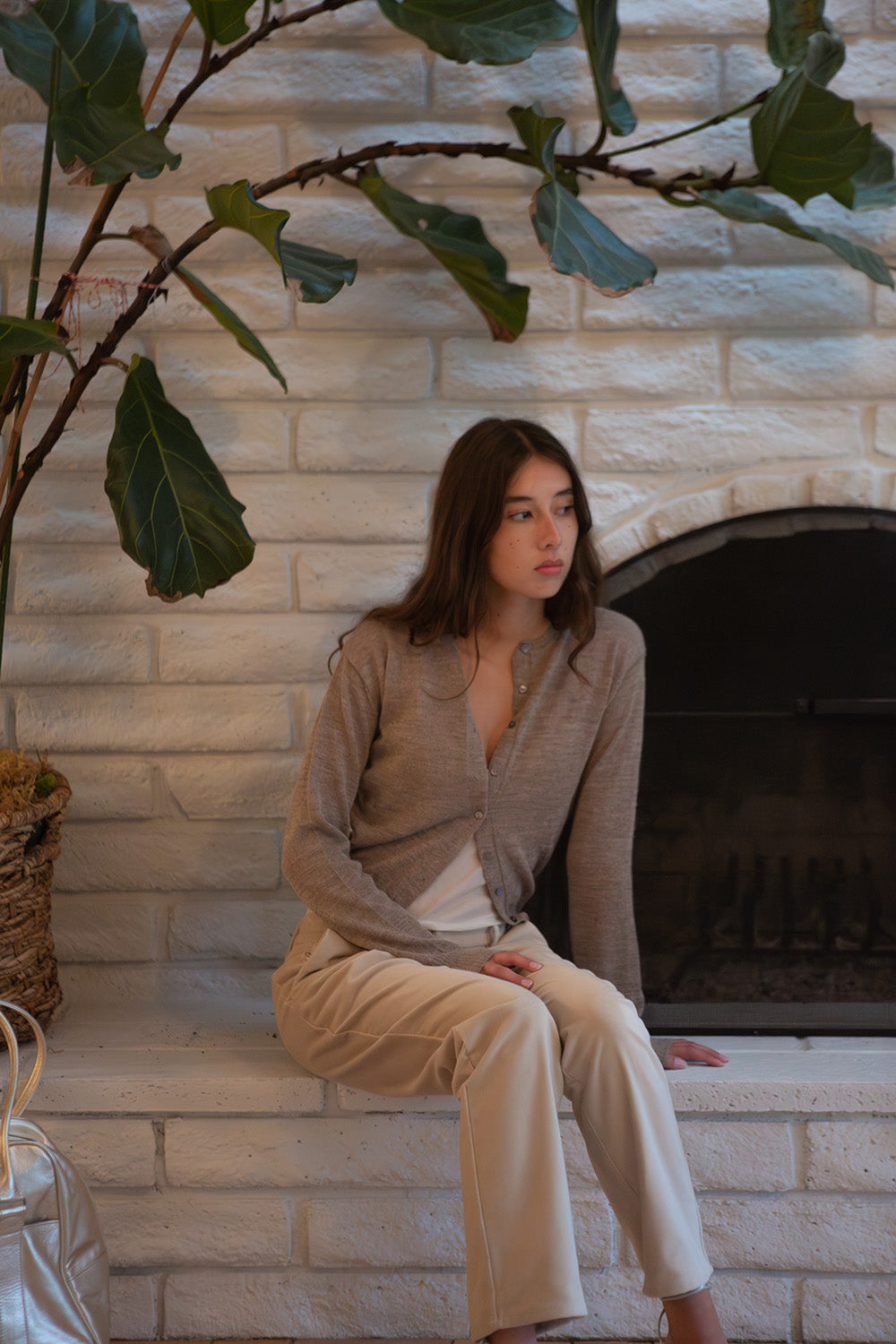 PRE-ORDER Alpaca Classic Cardigan in Fawn