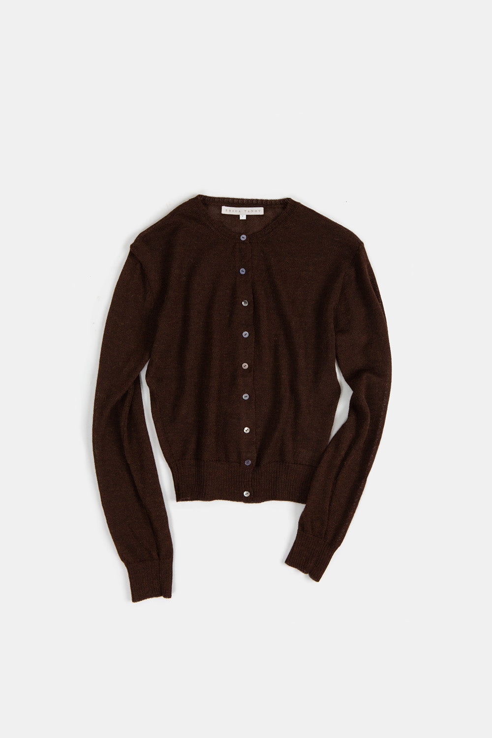 Alpaca Classic Cardigan in Nocino