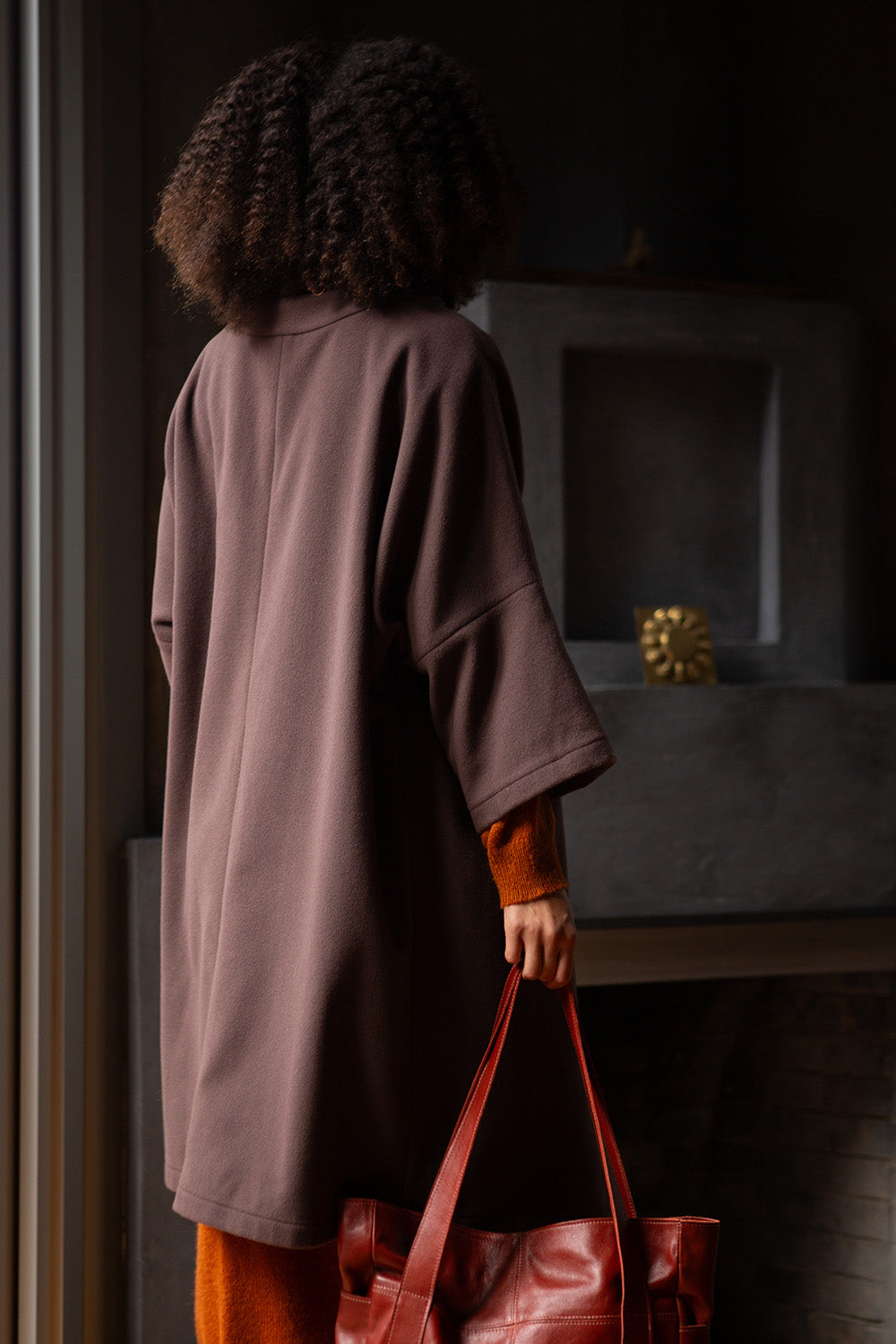 Clyde Cashmere Wool Coat in Budino