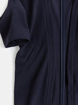 Clyde Cashmere Wool Coat in Midnight