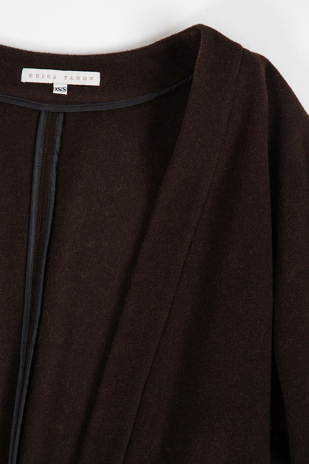 Clyde Alpaca Wool Coat In Nocino