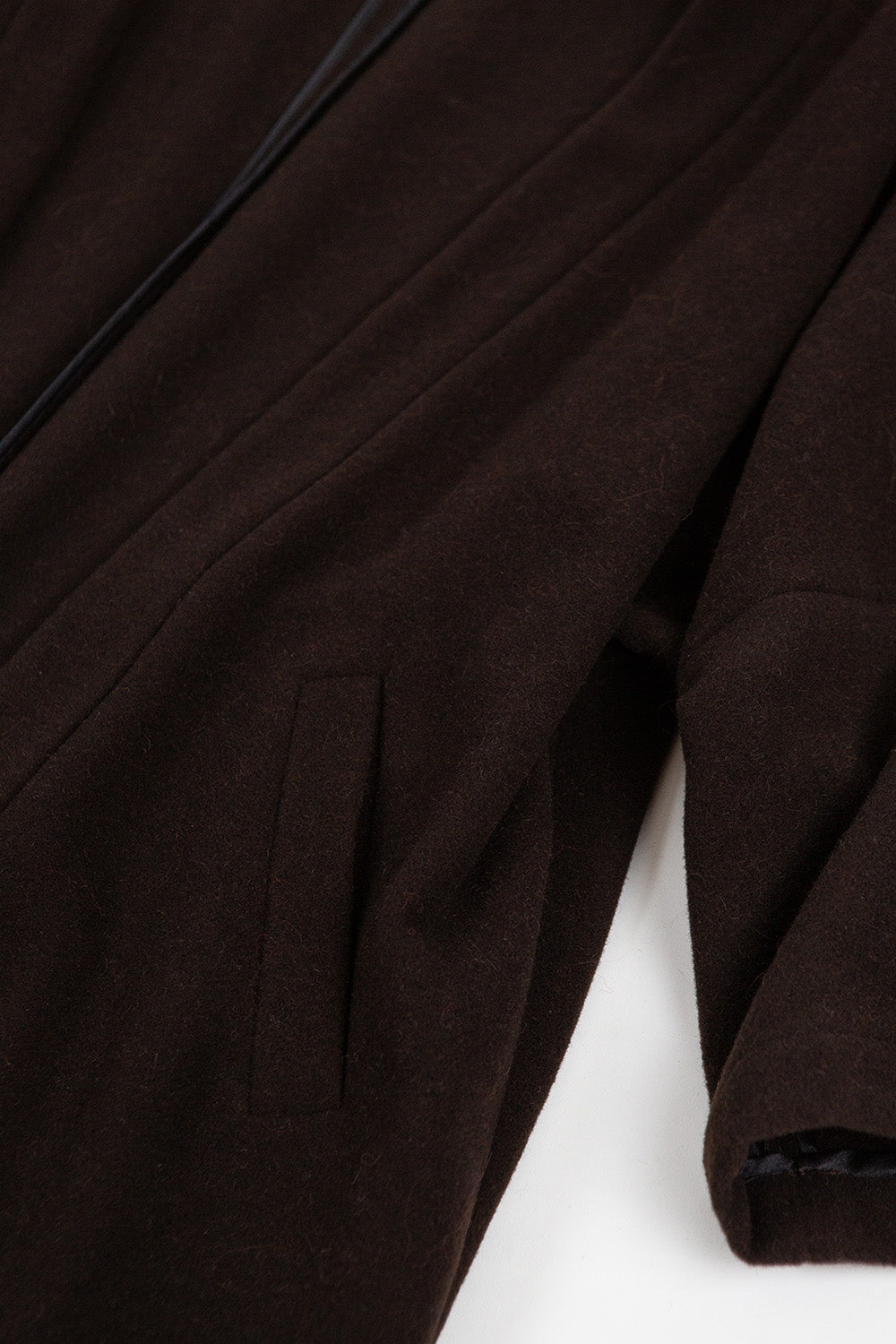 Clyde Alpaca Wool Coat In Nocino