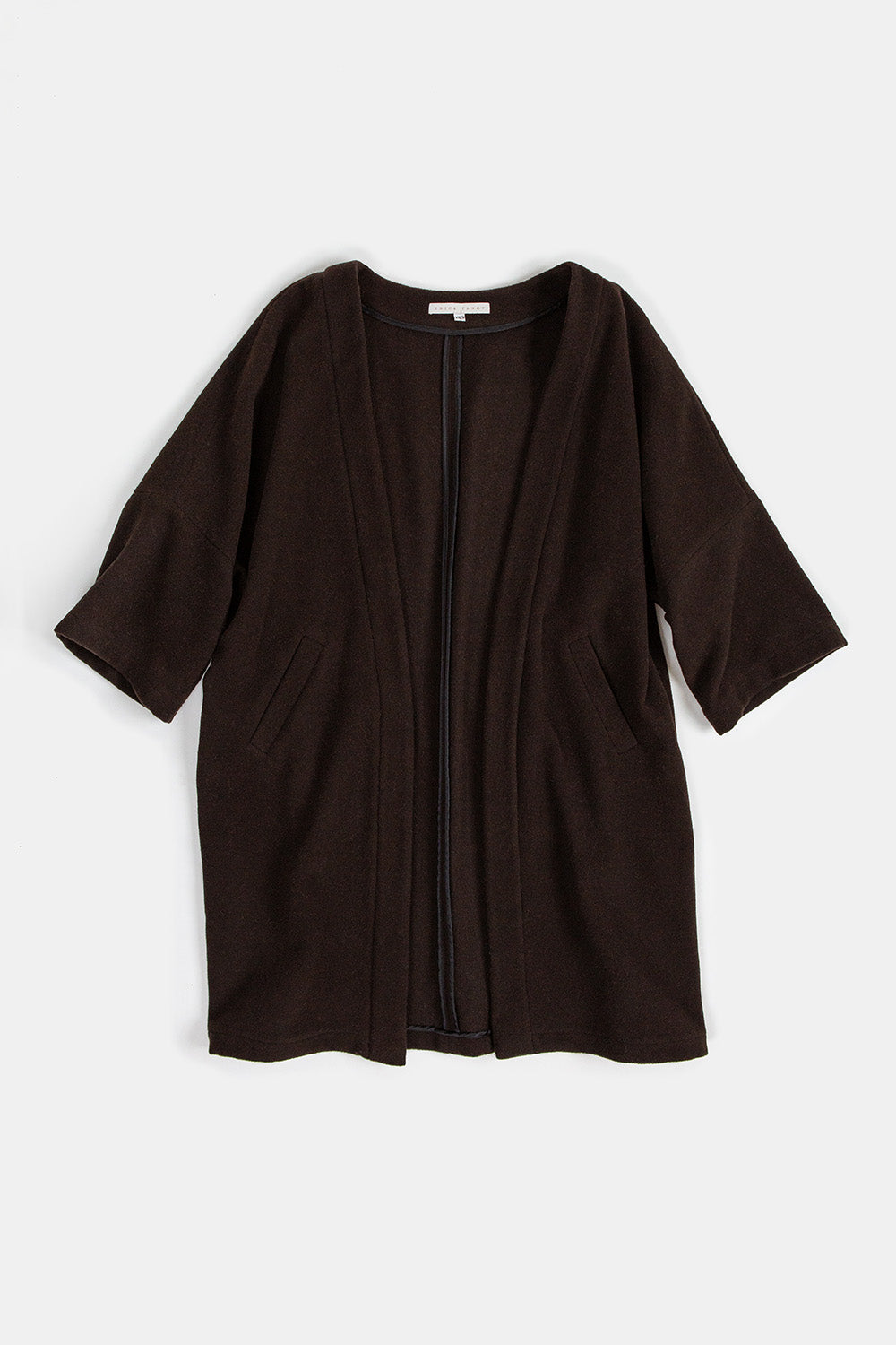 Clyde Alpaca Wool Coat In Nocino