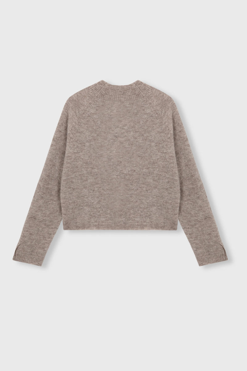 Cordera Baby Alpaca Polo Sweater In Taupe