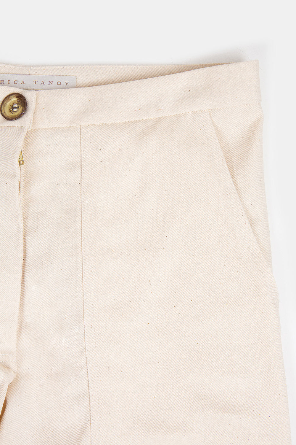 Darby Cotton Canvas Pants In Natural