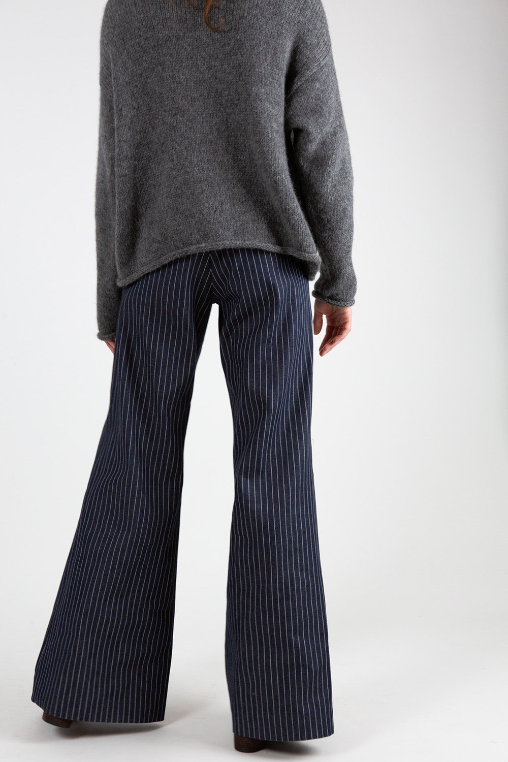 Darby Denim Pant in Indigo Stripe