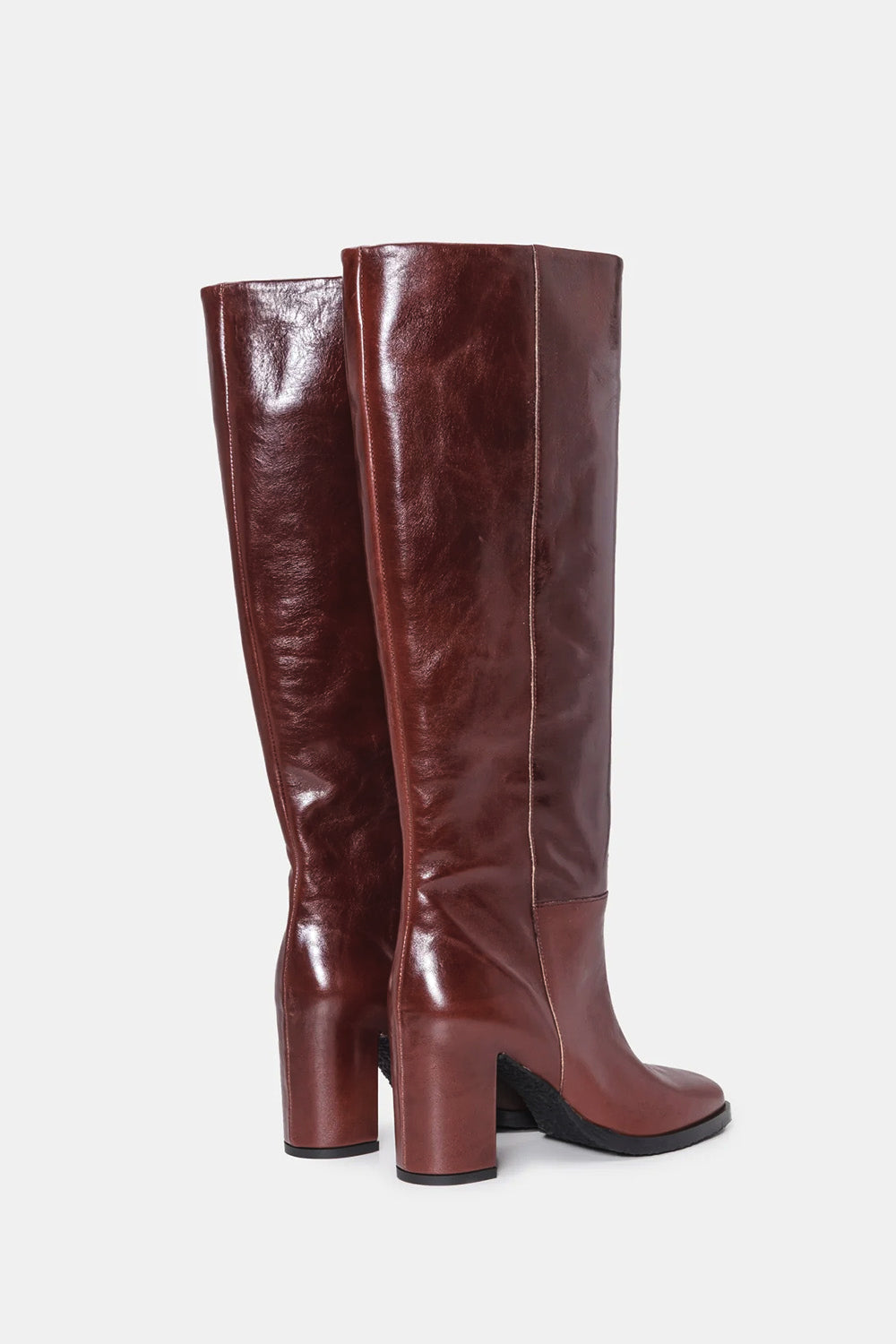 Del Carlo Nantes Tall Boot in Castagna