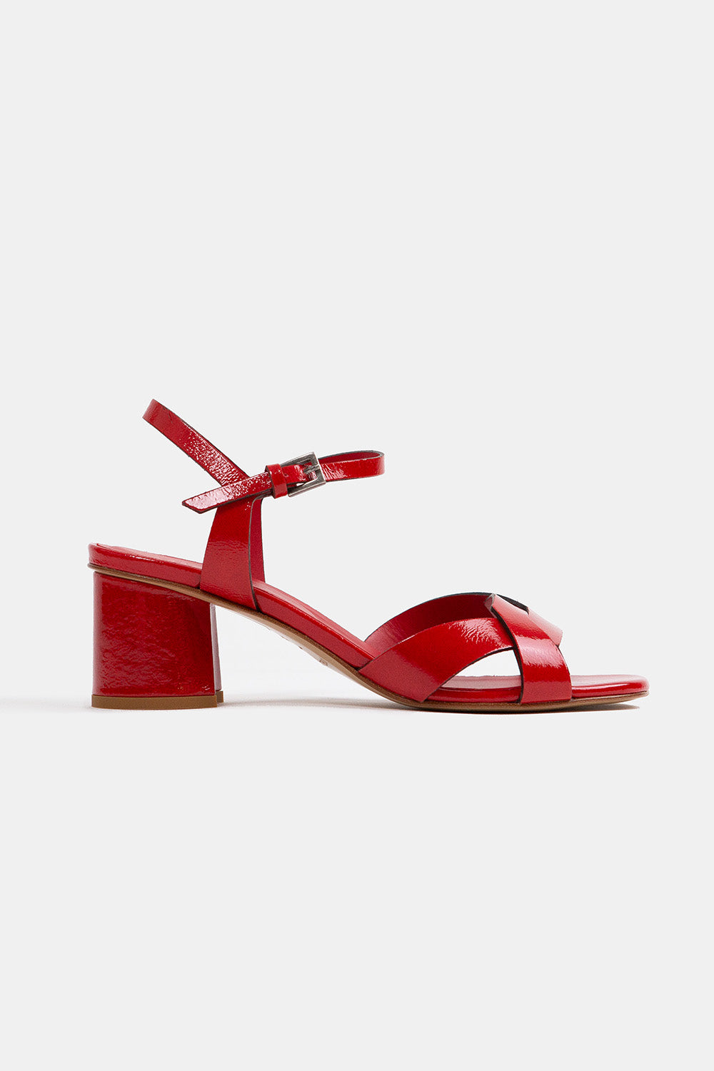 Del Carlo Vetro Heel In Red