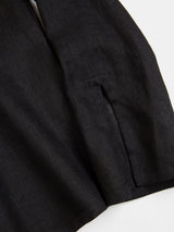 Diego Handkerchief Linen Top in Black