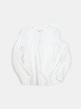 Diego Handkerchief Linen Top In White