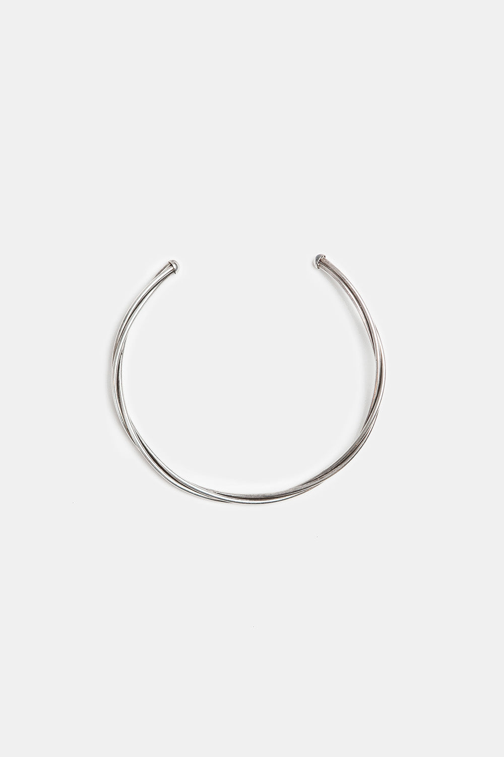 Vintage Sterling Silver Dual Strand Torque Collar