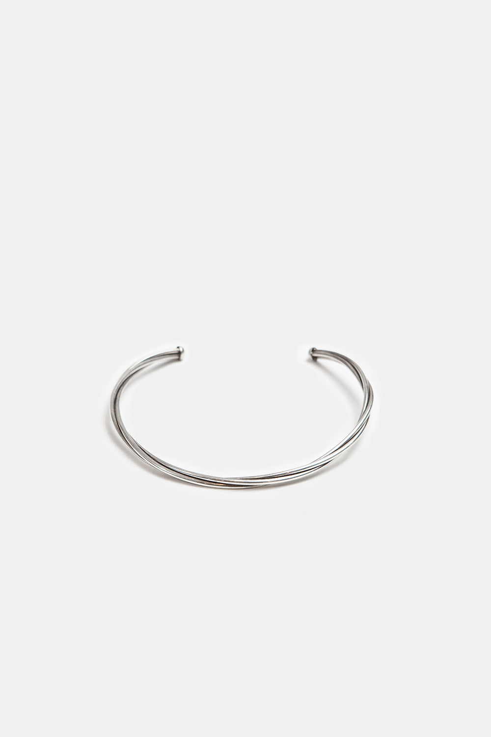 Vintage Sterling Silver Dual Strand Torque Collar