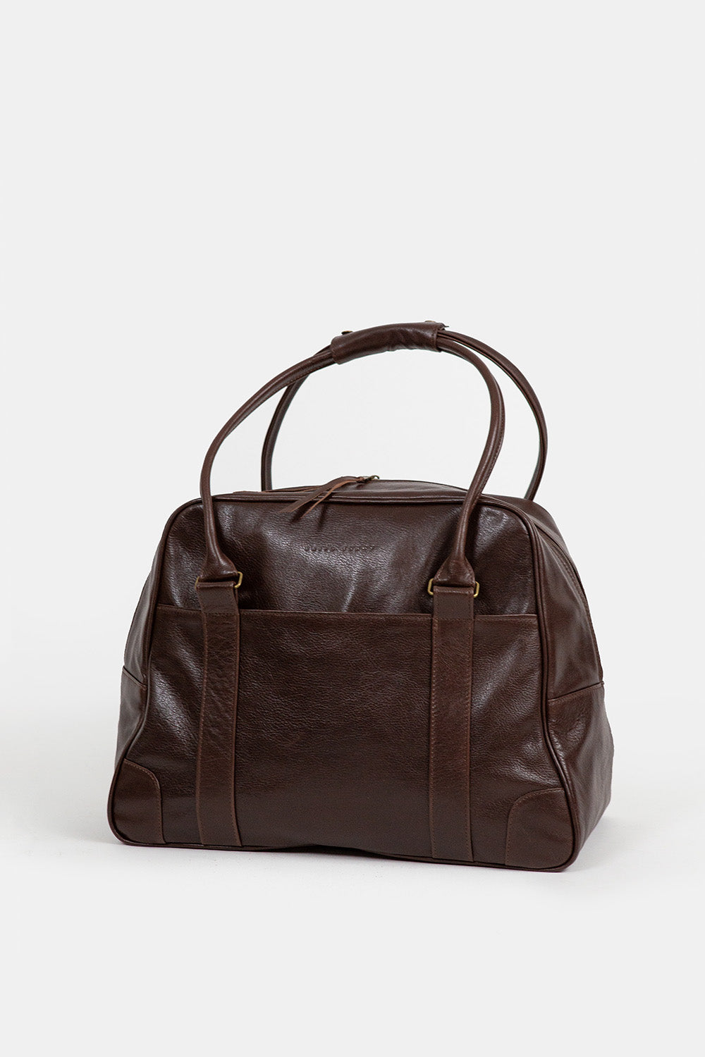 Egon Leather Weekender in Nocino