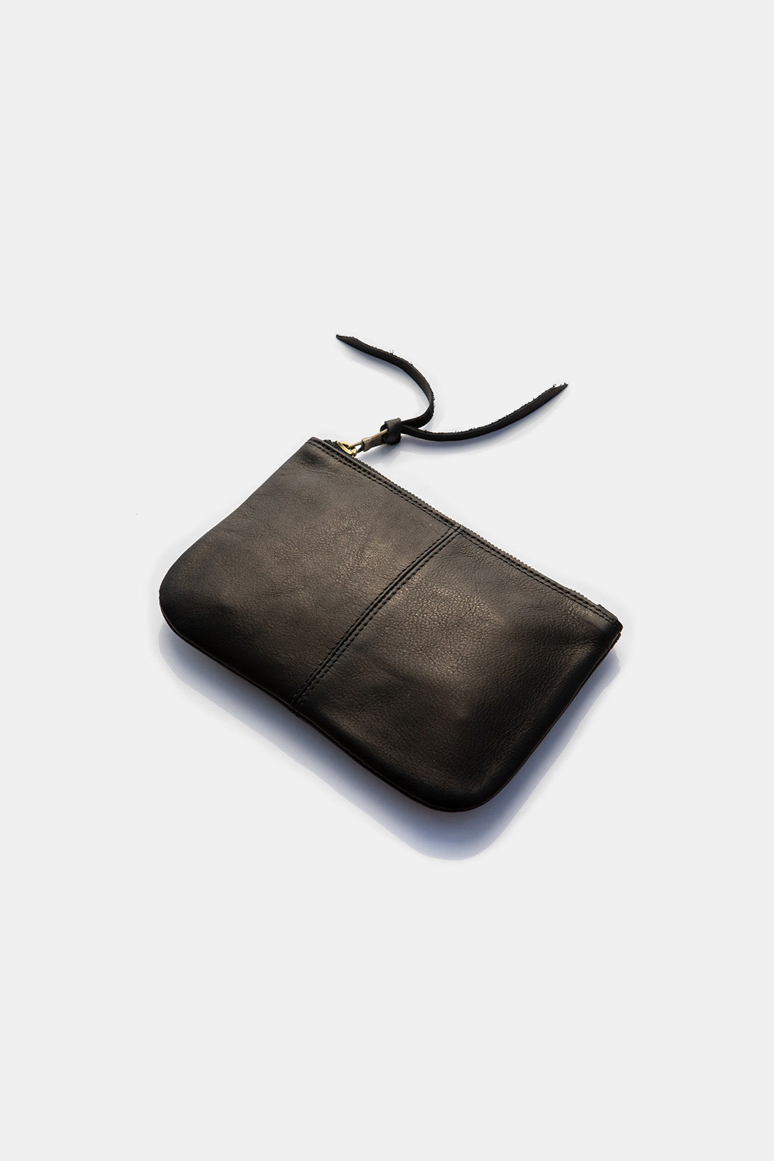 Elodie Leather Makeup Bag in Black