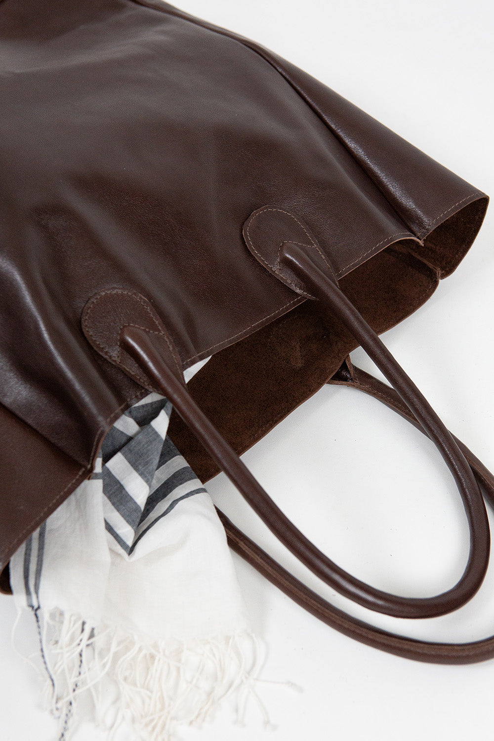 Erica Tanov | Eve Cowhide Leather Tote - Black