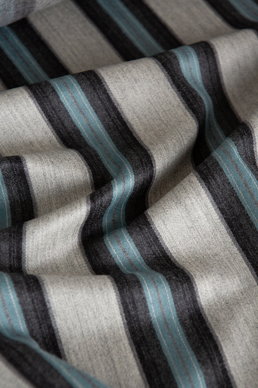 Italian Striped Wool Sateen