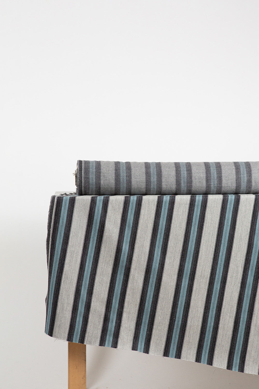 Italian Striped Wool Sateen