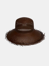 Clyde Flat Top Vented Hat In Cacao