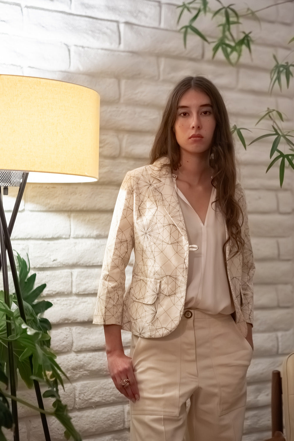 Flynn Cotton Jacket in Lena Wolff 'Drawn Star'