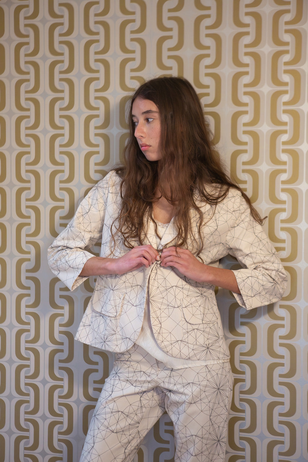 Flynn Cotton Jacket in Lena Wolff 'Drawn Star'