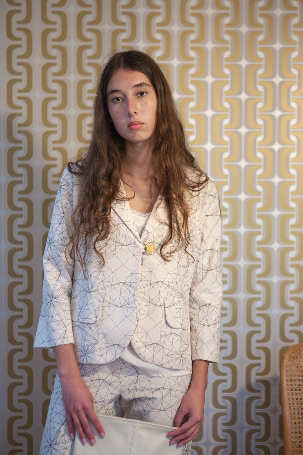 Flynn Cotton Jacket in Lena Wolff 'Drawn Star'