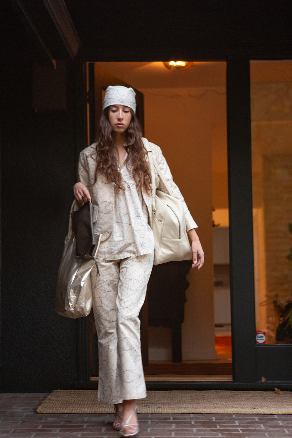 Cotton Soren Pant in Lena Wolff 'Drawn Star'