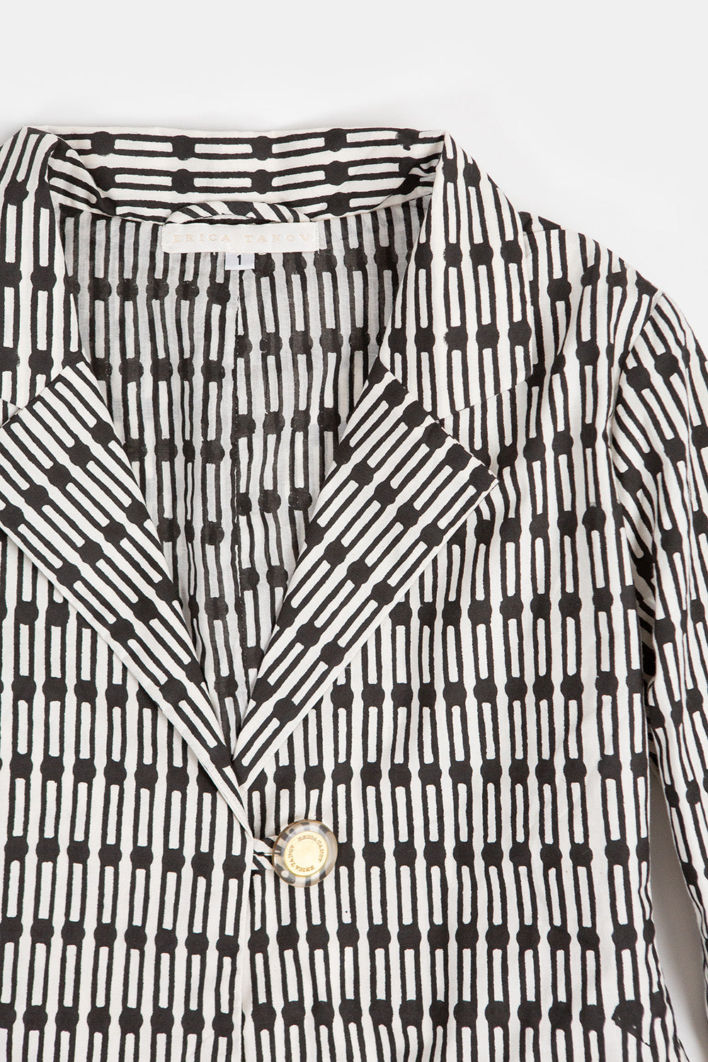 Flynn Cotton Jacket in Natural And Black Jacobsen