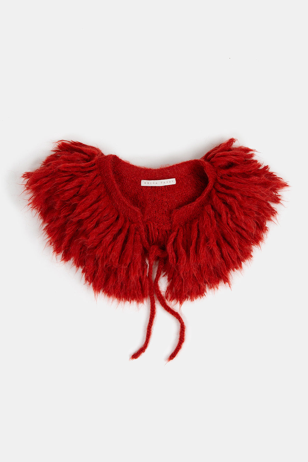 Alpaca Fringe Collar in Paprika