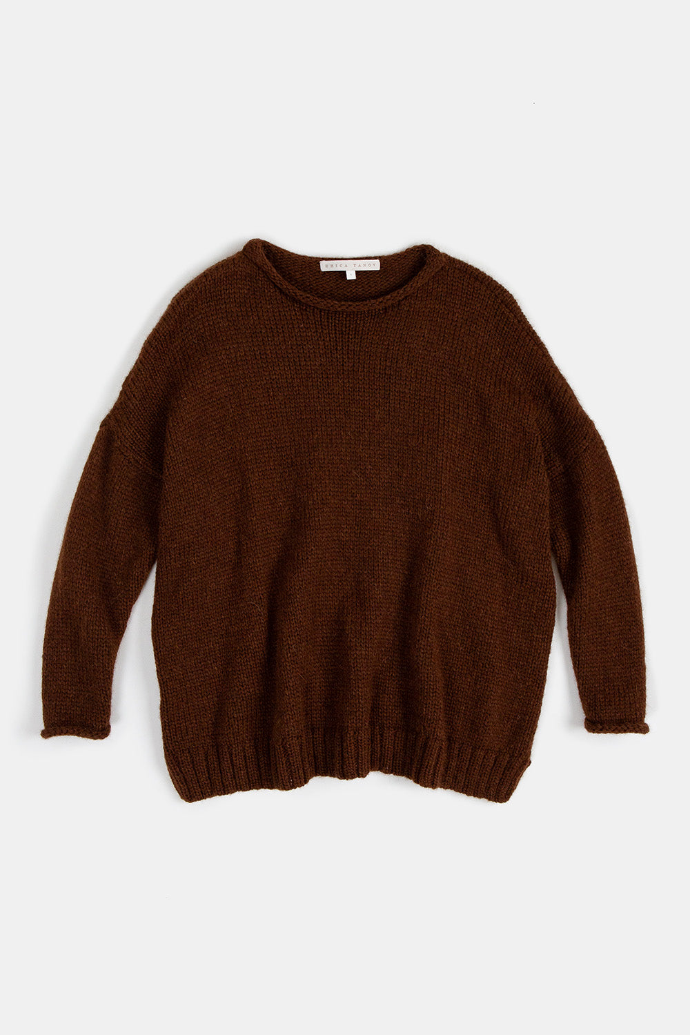 Gabrielle Alpaca Wool Rollneck Sweater in Black Walnut