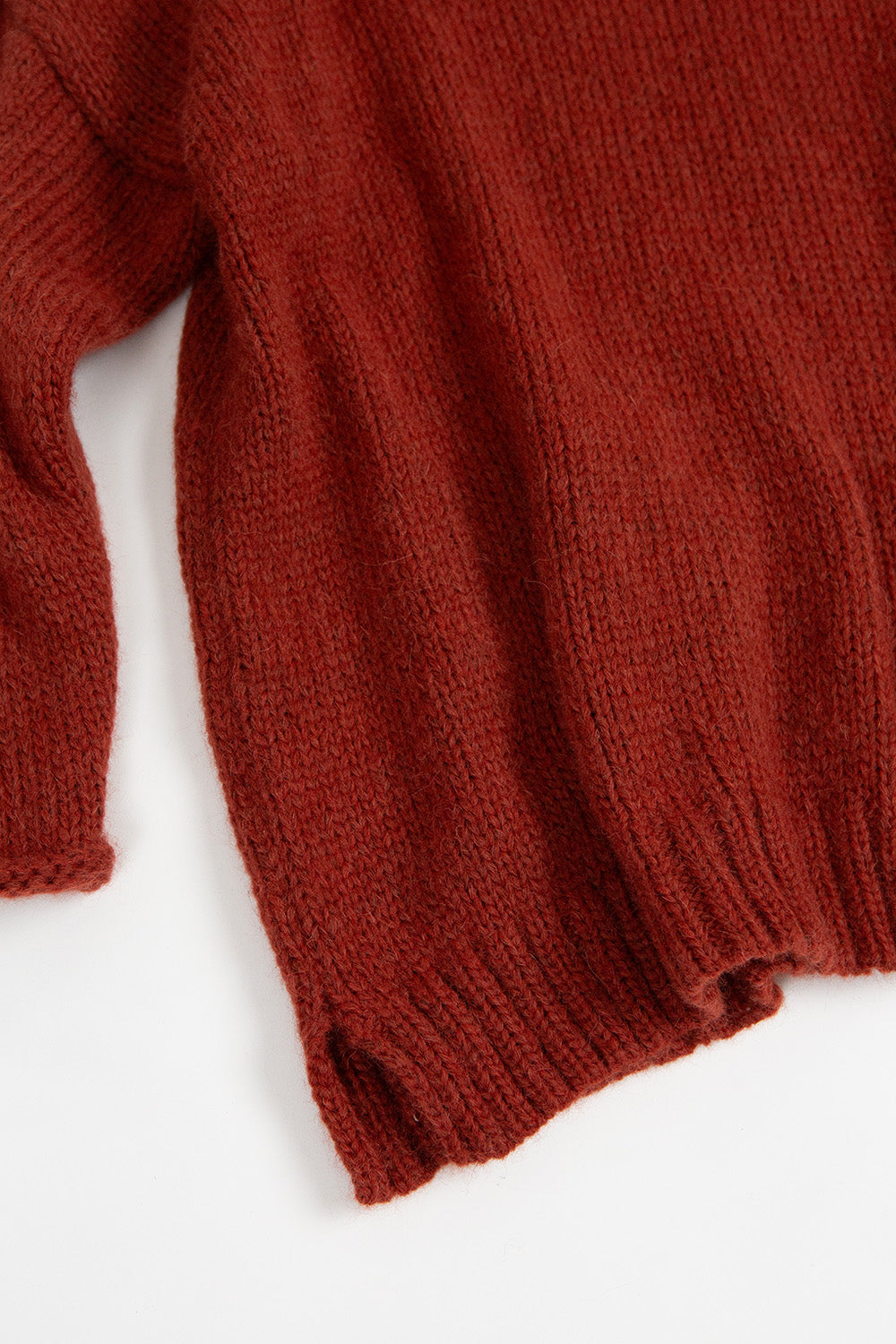 Gabrielle Alpaca Wool Rollneck Sweater in Goji