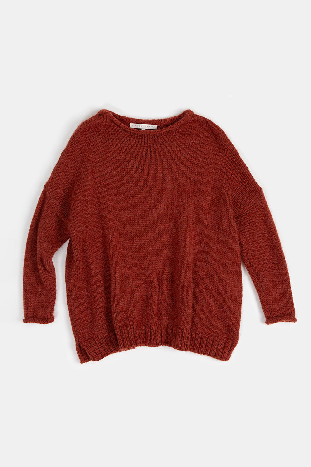 Gabrielle Alpaca Wool Rollneck Sweater in Goji