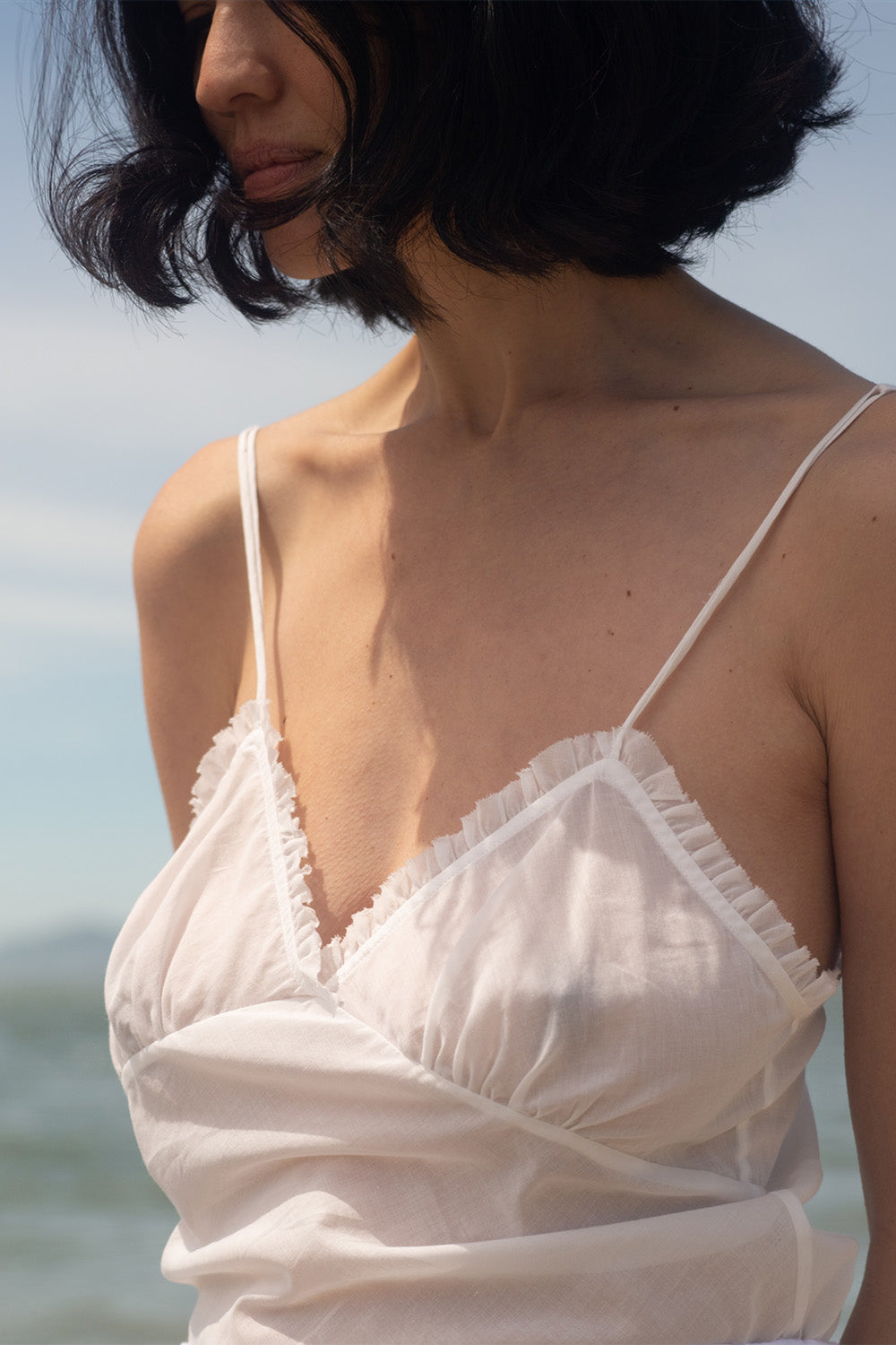 Gilda Cotton Camisole In White