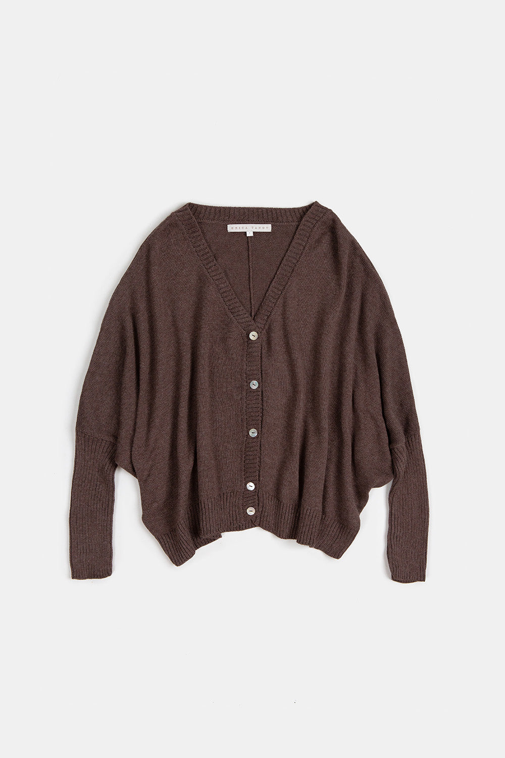 Grace Pima Cotton Cardigan in Driftwood