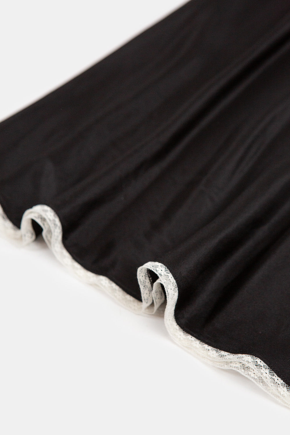 Greta Silk Slip Dress in Black/Ivory