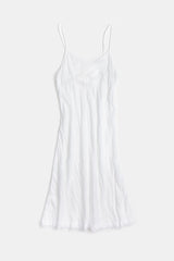 Greta Cotton Voile Slip Dress In White