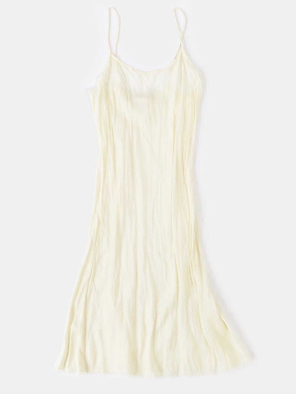 Greta Silk Slip Dress in Ivory