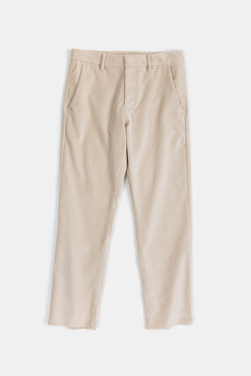 Hudson Cotton Velvet Pant In Porcelain
