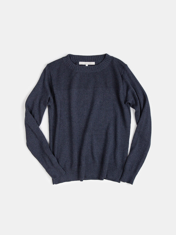 Isla Pima Cotton Sweater In Aegean