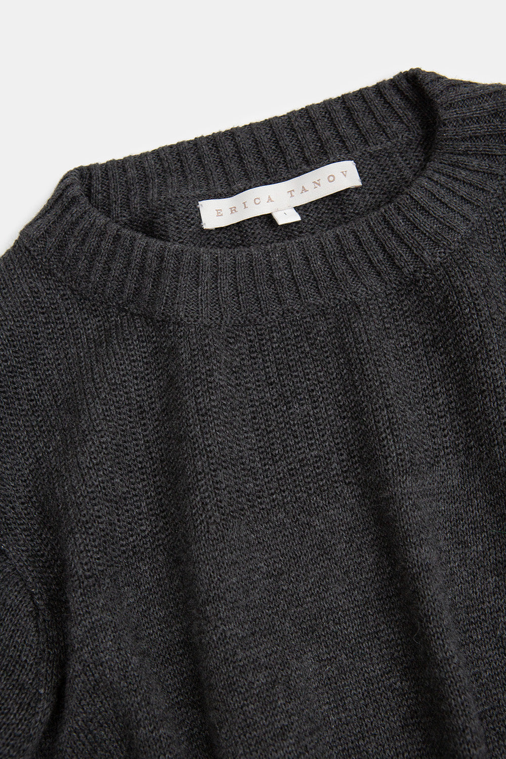 Isla Pima Cotton Sweater In Charcoal