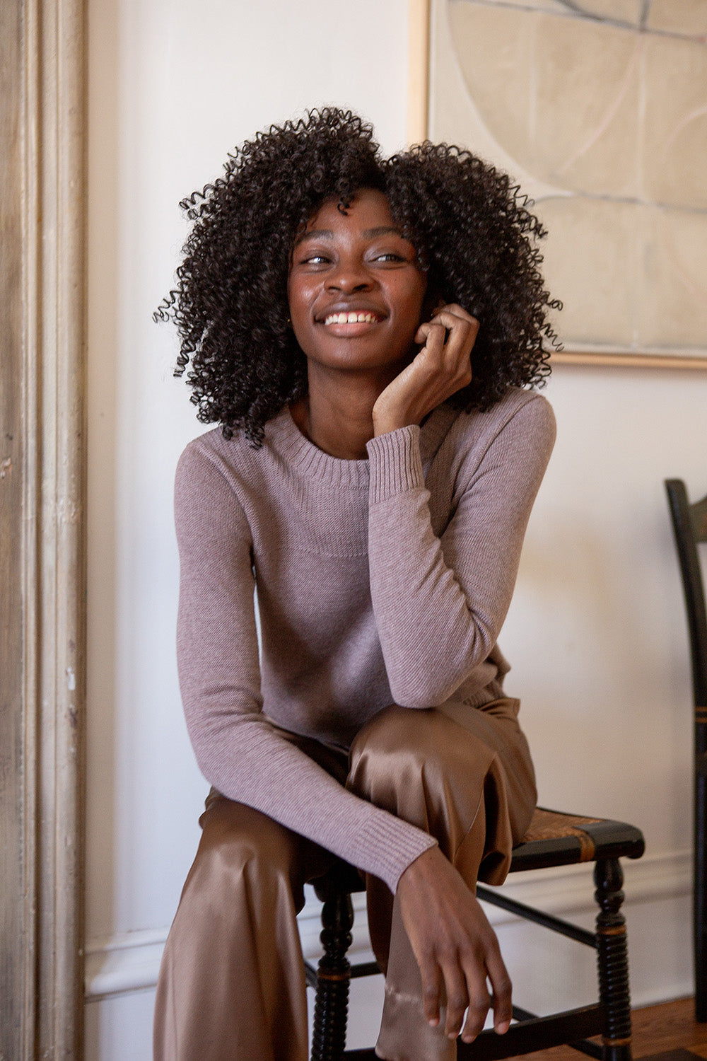 Isla Pima Cotton Sweater In Haze