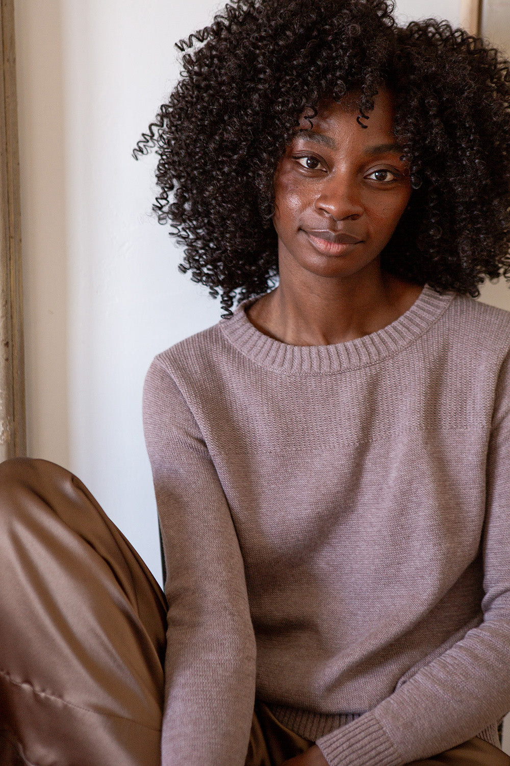 Isla Pima Cotton Sweater In Haze