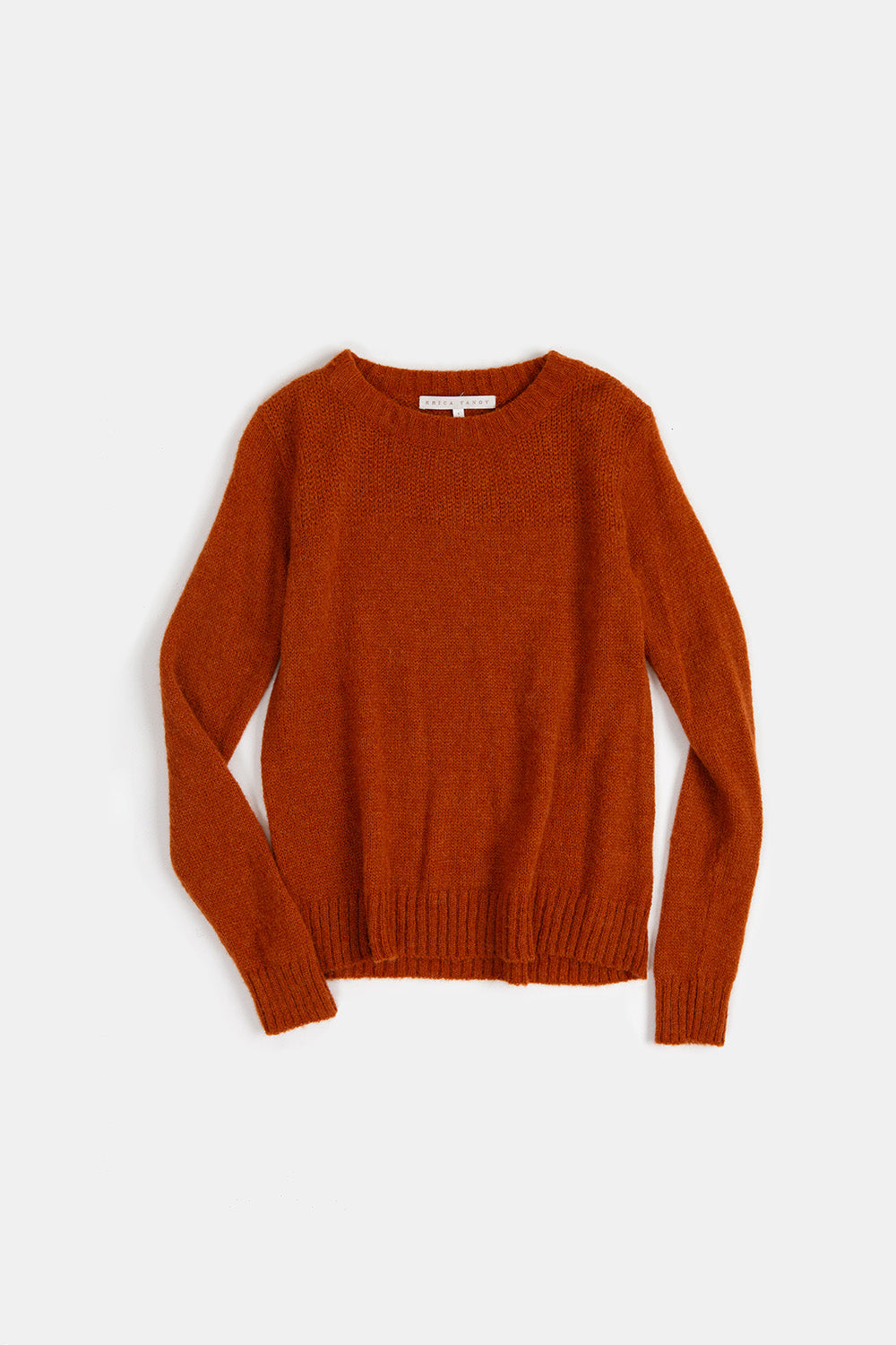 Isla Alpaca Wool Silk Sweater In Kabocha