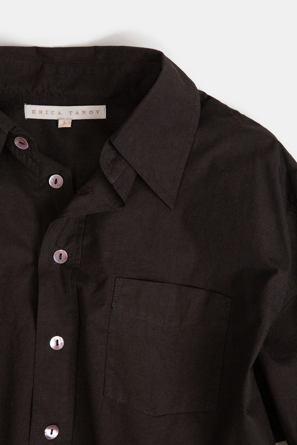 Ivor Cotton French Cuff Shirt In Black