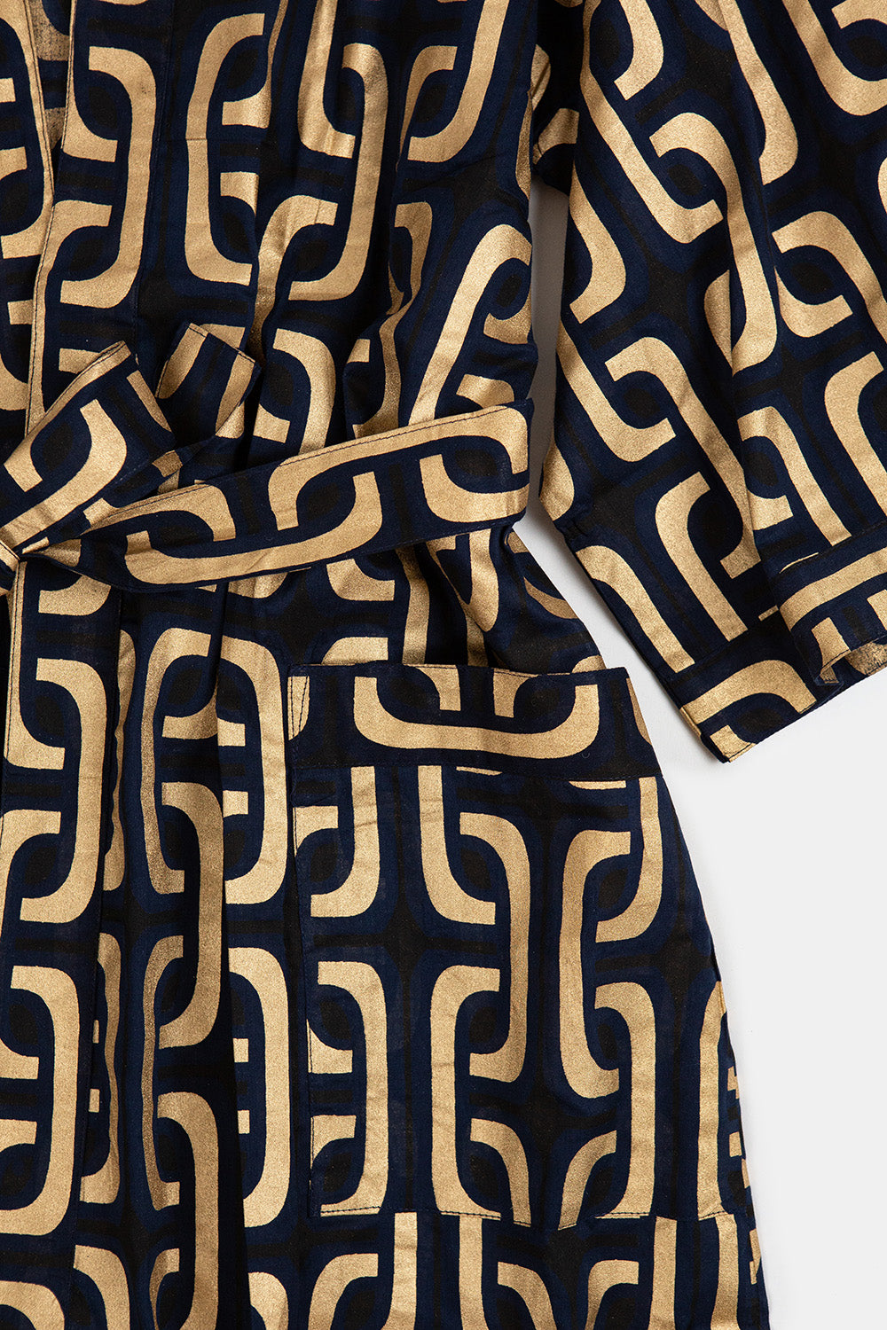 Jaqueline Cotton Robe in Midnight Super 1965