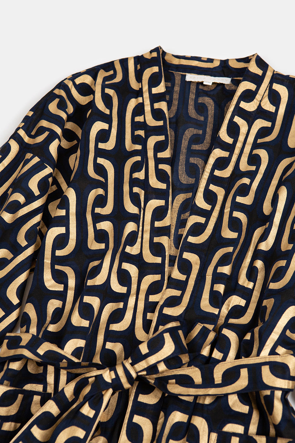 Jaqueline Cotton Robe in Midnight Super 1965