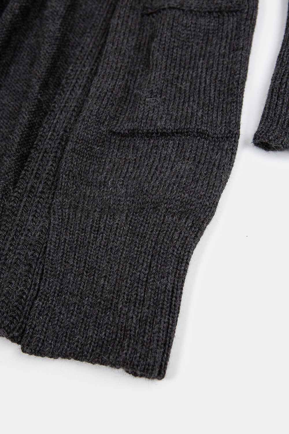 Joan Alpaca Long Cardigan In Charcoal