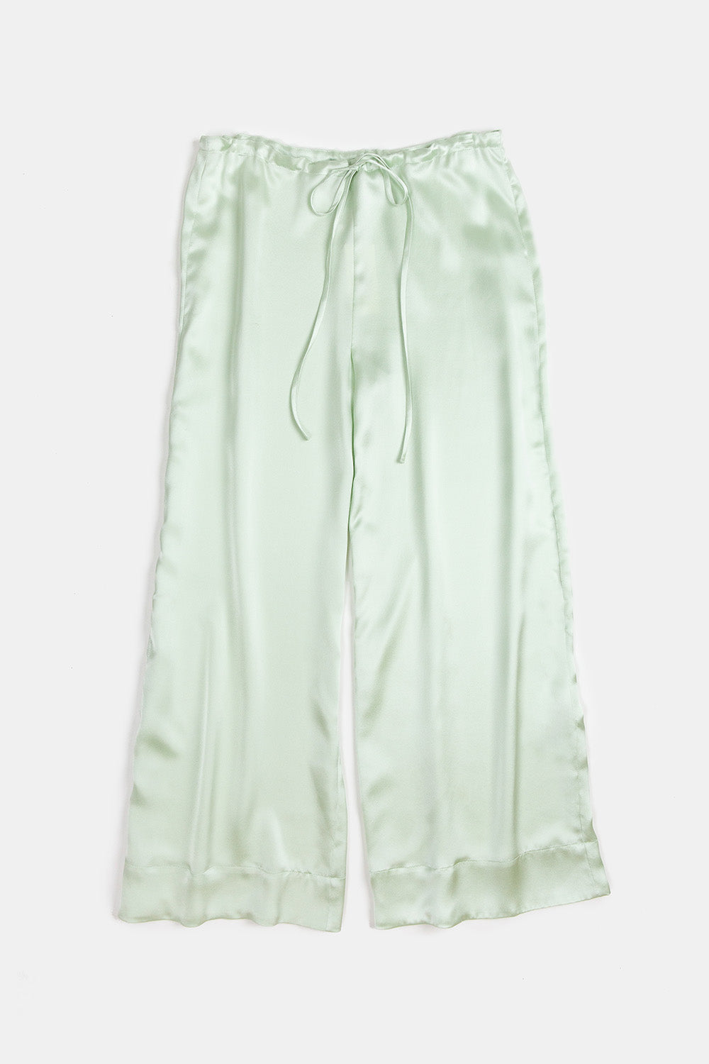 Jules Silk Charmeuse Pant in Jade